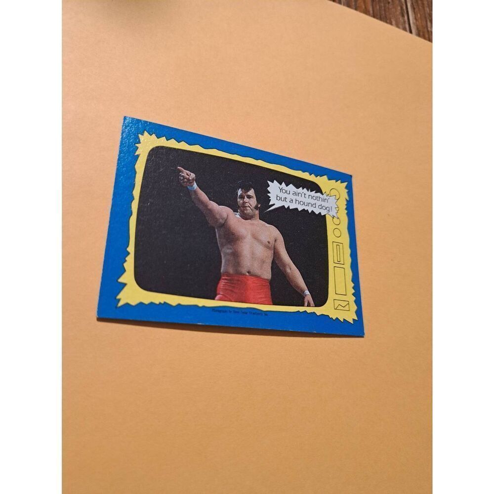 Vintage 1987 WWF Honky Tonk Man Wrestling Trading Card 73 Superstars Speak Topps